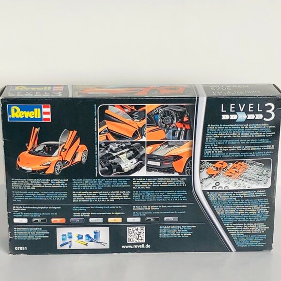Revell Mclaren 570s Model Set -106-piece (Plastic) New in Box Made in Poland - Picture 13 of 16